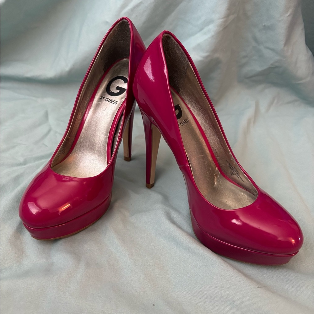 G by Guess Women's Hot Pink Platform Pumps - 6.5